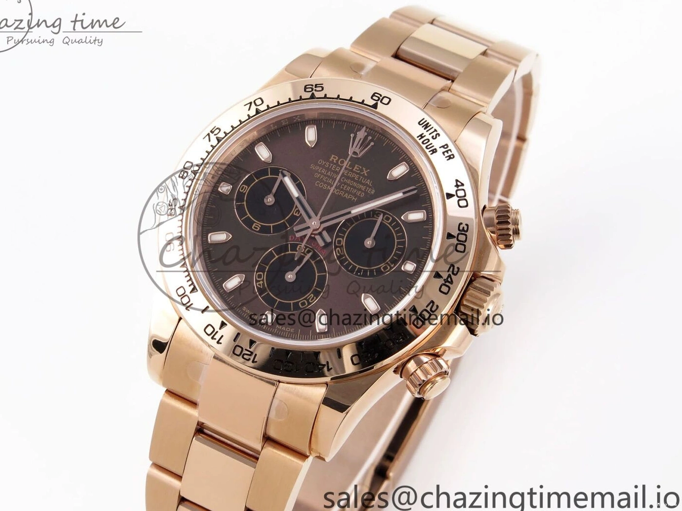 MiroTime 0302 Daytona 116505 KING 1:1 Best Edition Chocolate Dial on RG Bracelet SH OdorResistant 1932